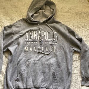 🇺🇸ANNAPOLIS MARYLAND Naval Academy Hooded Sweatshirt-UNISEX- Anchors Away🇺🇸